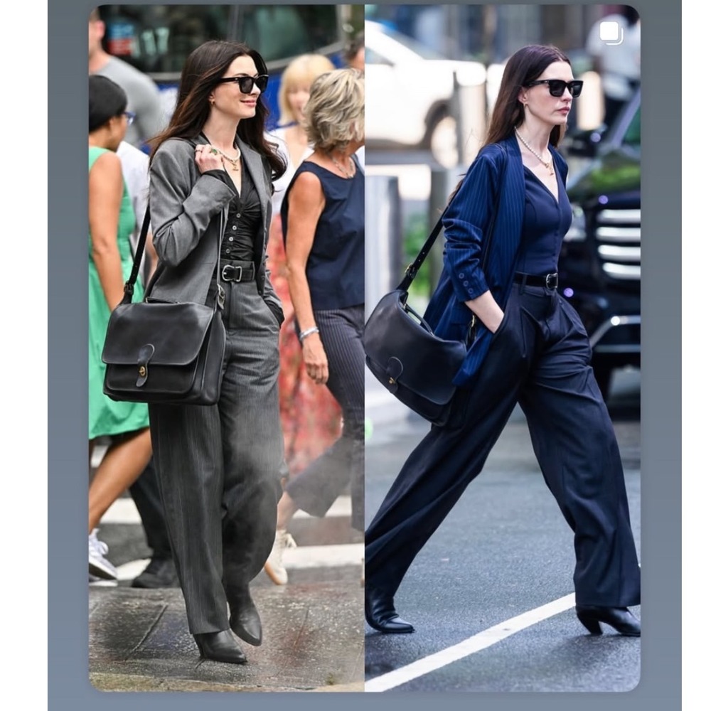 Devil Wears Prada Beekman Coach Black Crossbody Messenger Satchel Briefcase Bag